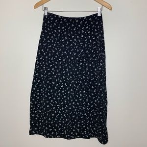 Black Flower Skirt